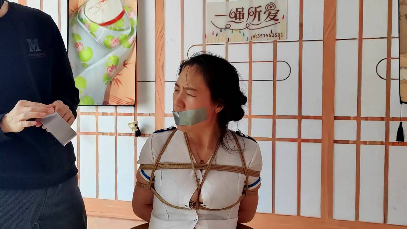 一绳所爱绳艺kb新作之紫涵捂觜胶布封口鼻！在线看！