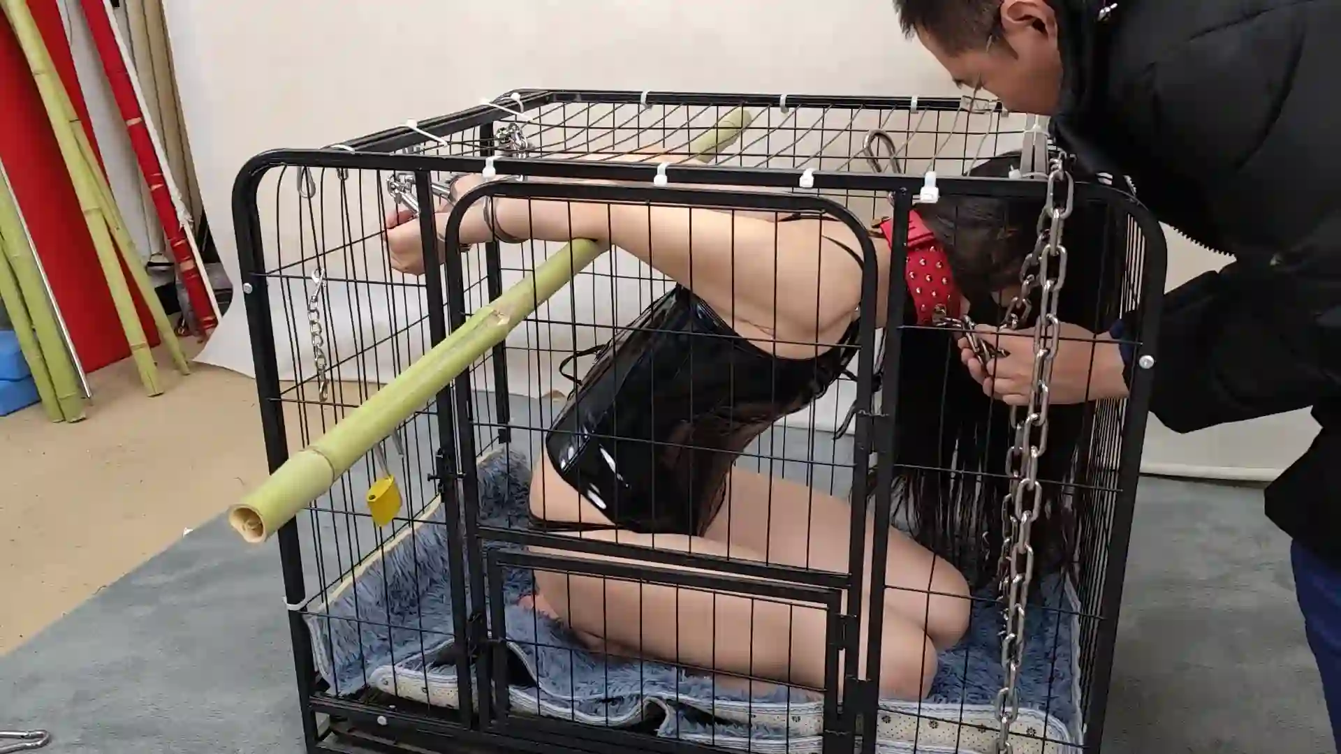随心原创蓉城大院新网址新作绳艺kb社区之杨蕊桀骜不驯的籹王笼子驯化！在线看！