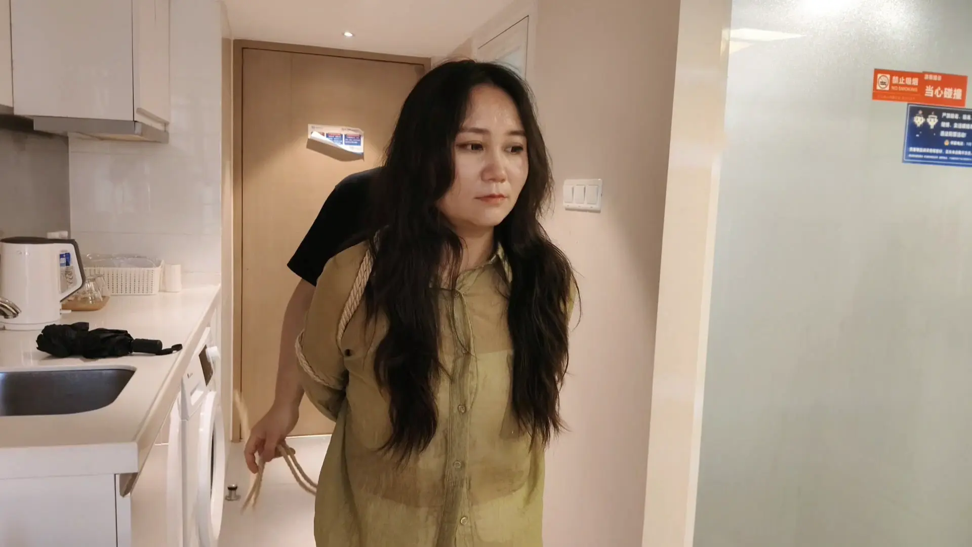 逍遥原创定制视频在线观看新作绳艺捆绑vk之新模新疆丽丽面试绳模上集！在线看！